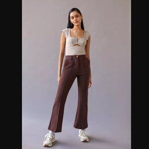 Urban Outfitters High Waisted Brown Flare Trousers size XS